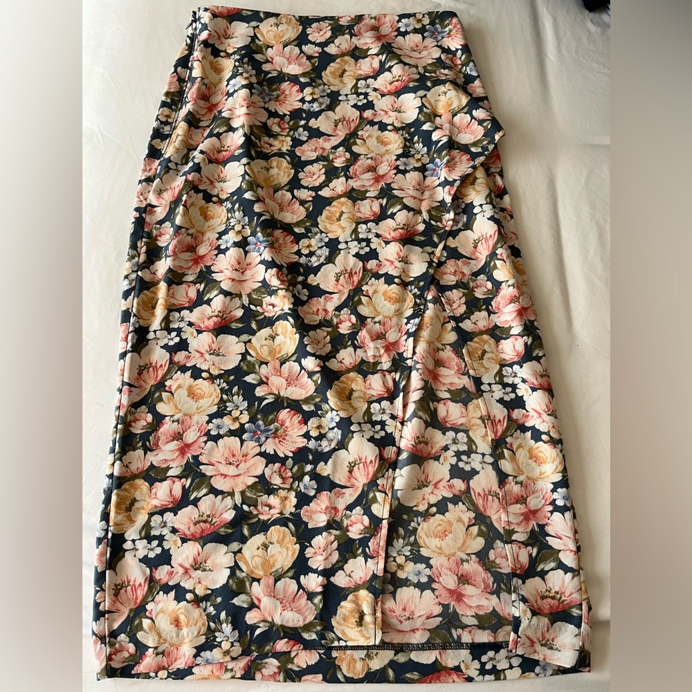 Abercrombie & Fitch Blue Midi Skirt